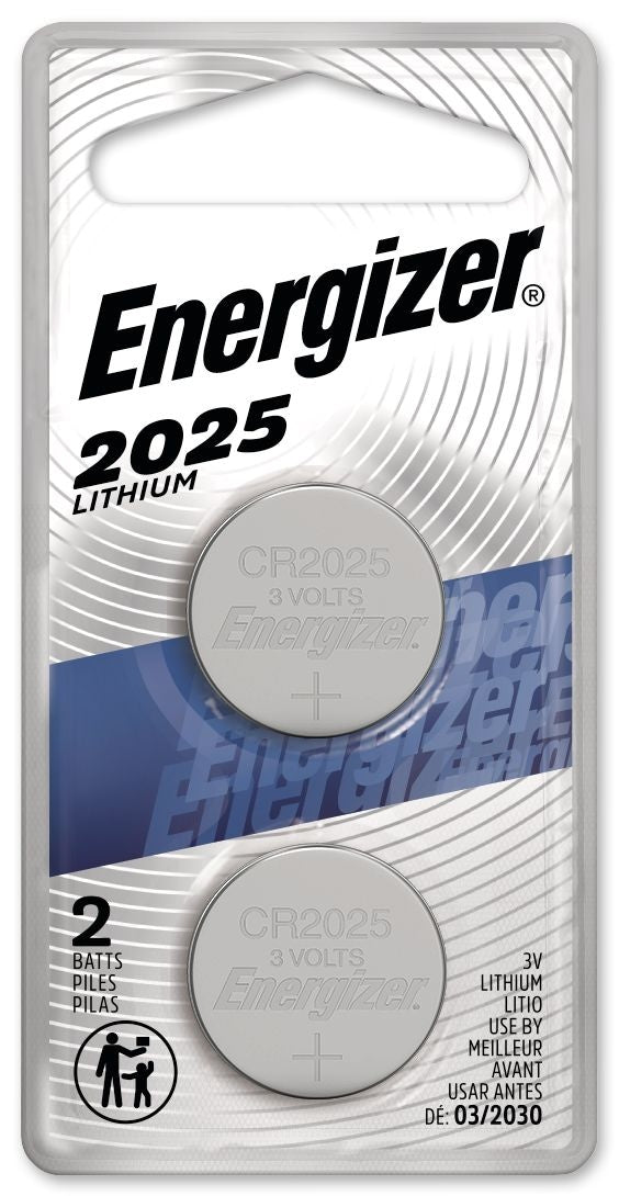 2-pk CR2025 3V / 3 Volt Lithium Coin Cell Batteries, Long Lasting O1F0 - product image 2
