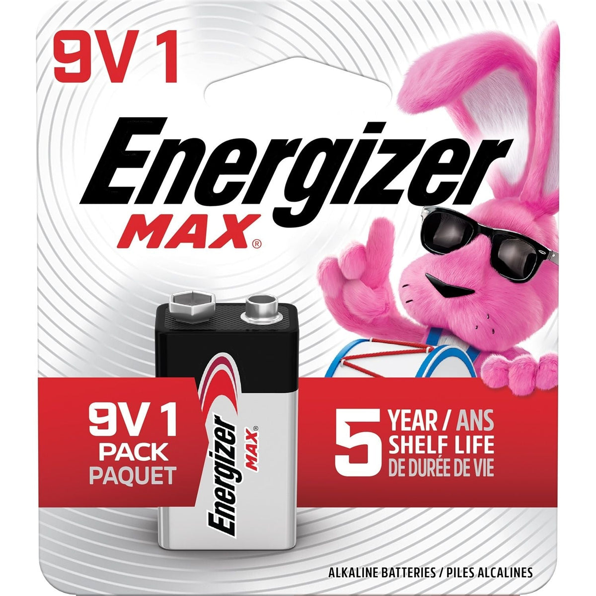 Max 1-pk 9V / 9 Volt Alkaline Battery, Long Lasting, All Purpose U7F1 - product image 1