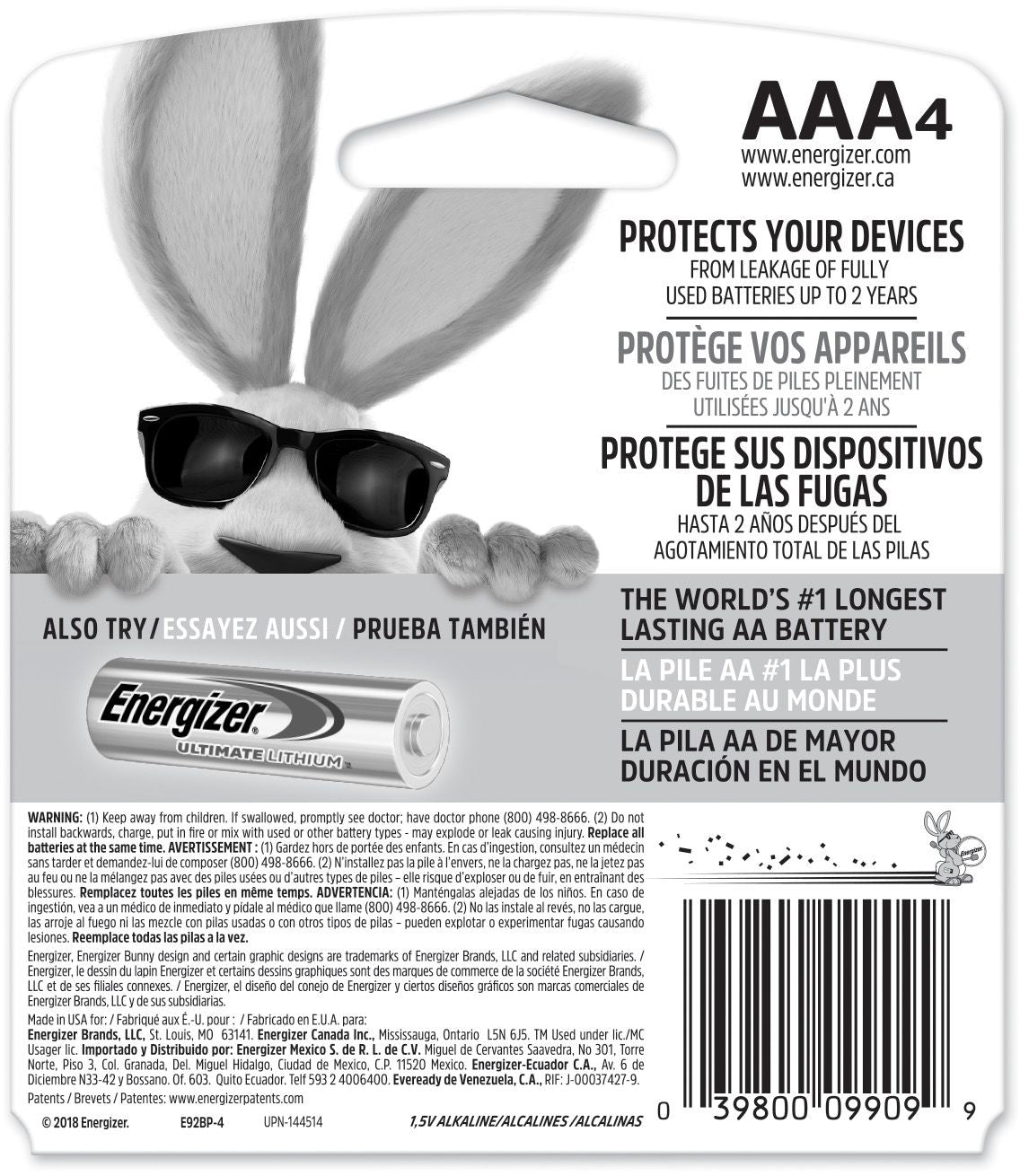 Max 4-pk AAA Alkaline Batteries, Long Lasting, All Purpose Q0W7 - product image 4
