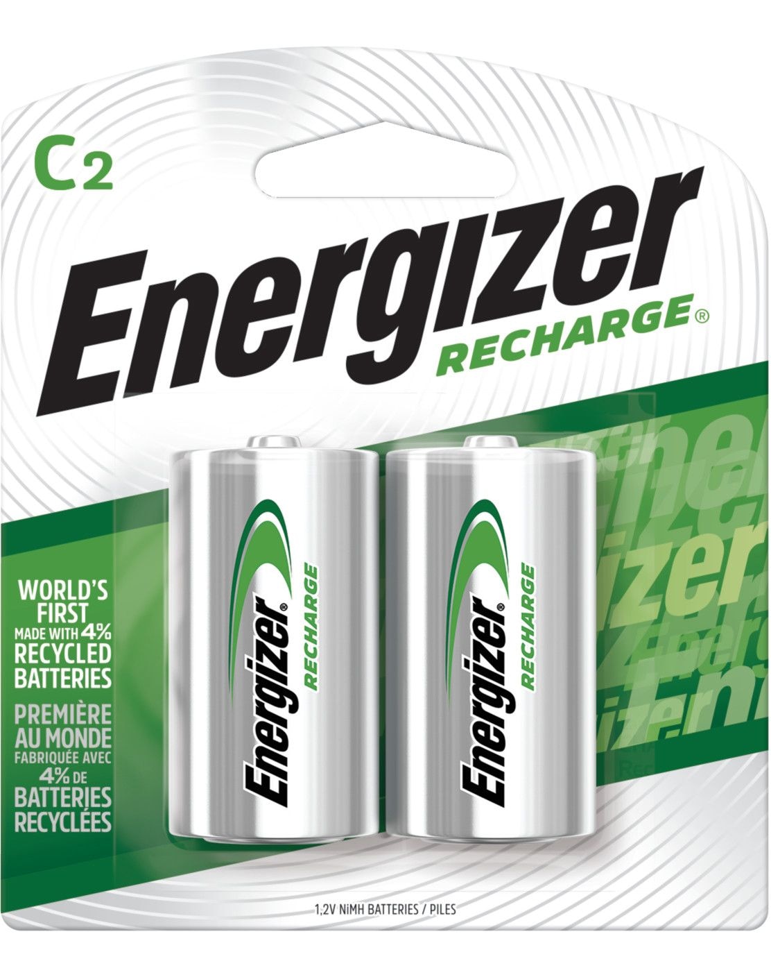 NH35BP-2 2-pk C NiMH Rechargeable Batteries, Pre-Charged, Long Lasting F0D4 - product image 1