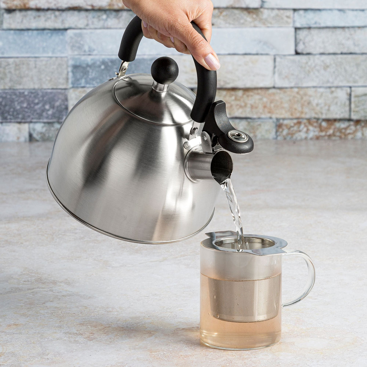Stainless Steel Stovetop Kettle, 1.4-L Y2Q8 - product image 3