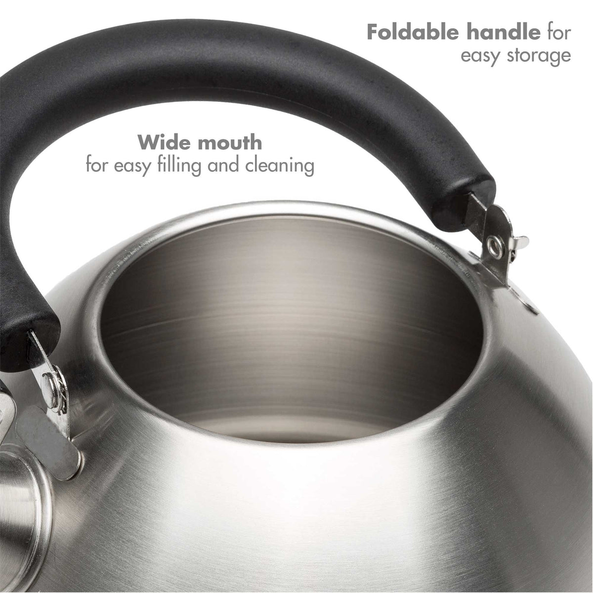 Stainless Steel Stovetop Kettle, 1.4-L Y2Q8 - product image 7