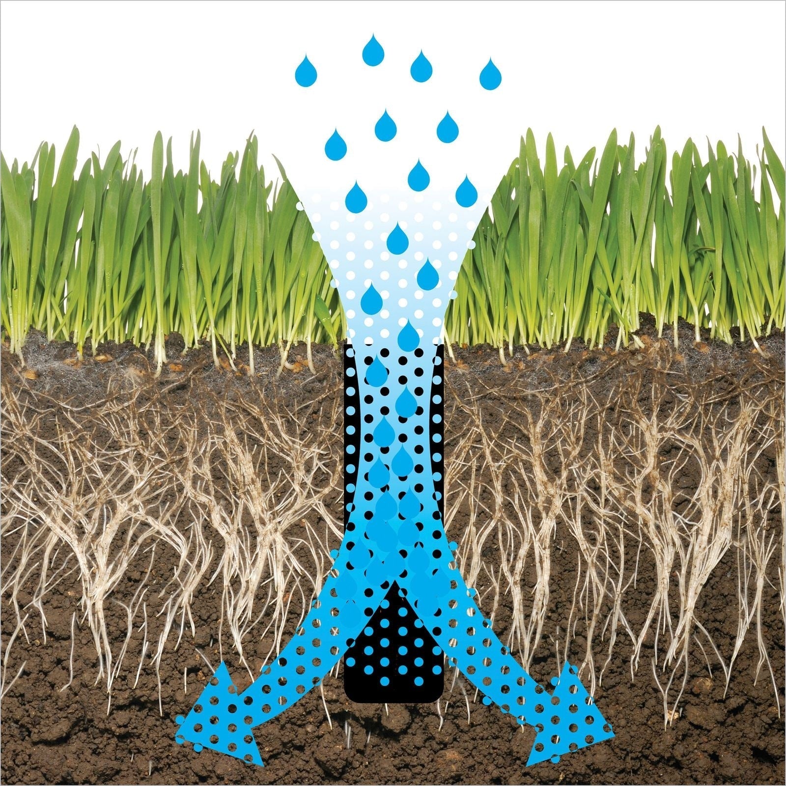 Heavy-Duty Two-Prong Extended Reach Steel Coring Aerator with T-Handle, 38-in N4Q6 - product image 3