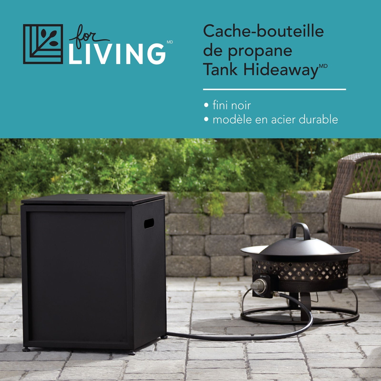 20lb Propane Tank Hideaway/Holder For Fire Pit R7Z7 - product image 4