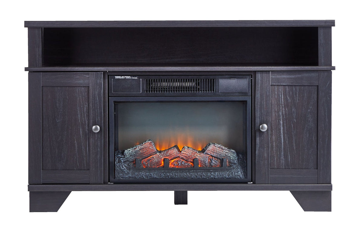 Hamilton Electric Fireplace TV Stand, 44.5-in, 1500W, Brown Cappucino P4G0 - product image 1