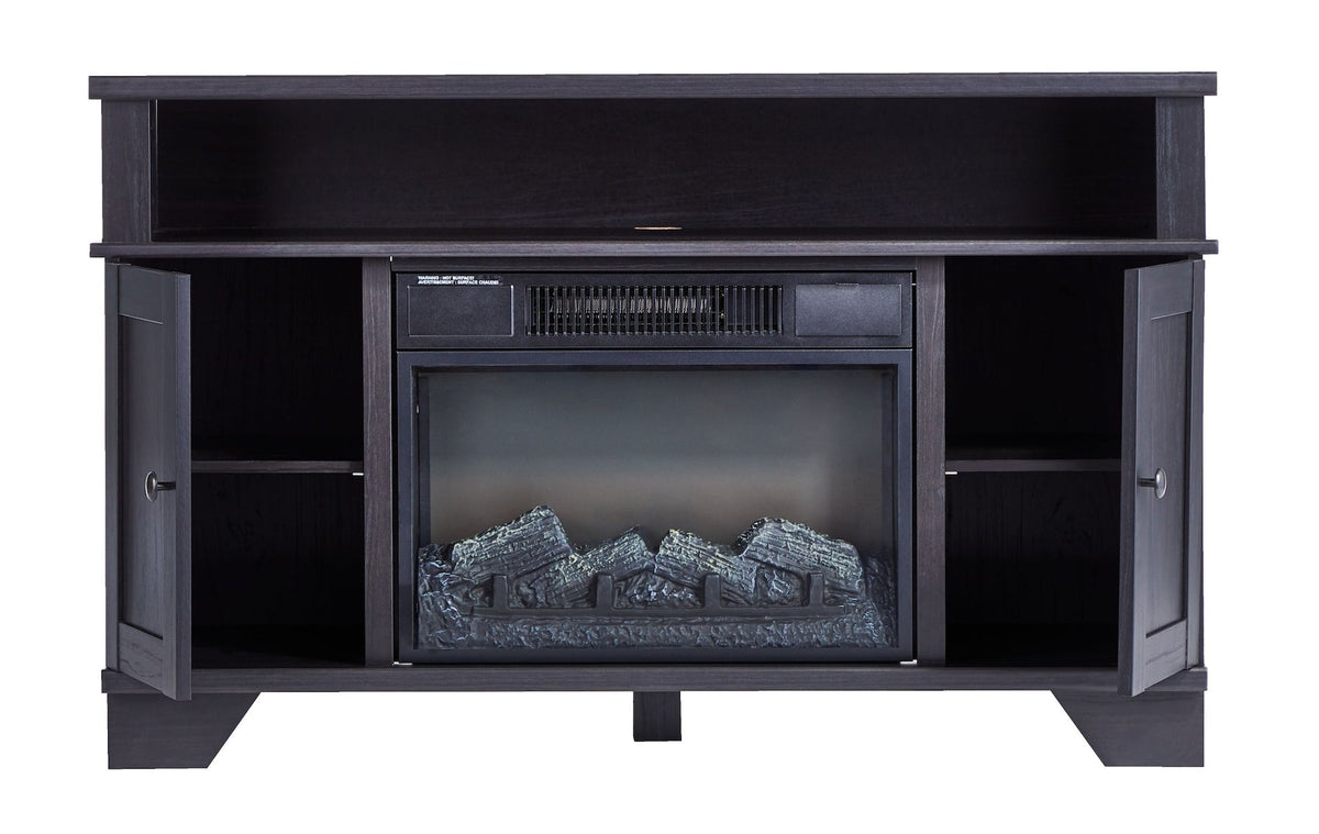 Hamilton Electric Fireplace TV Stand, 44.5-in, 1500W, Brown Cappucino P4G0 - product image 2