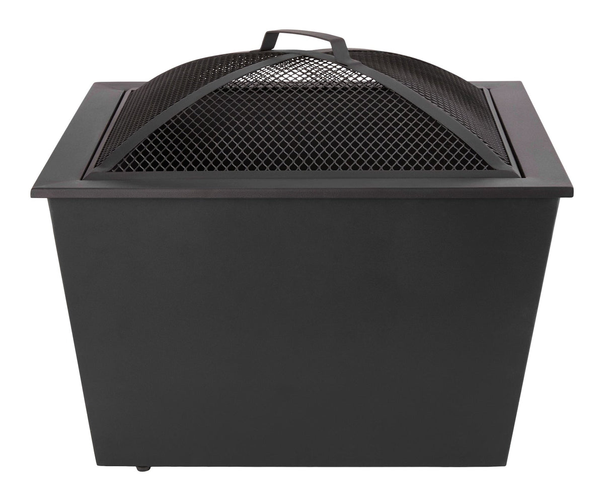 Lyall Square Outdoor Wood Firepit, 20-in, Black I5G3 - product image 1