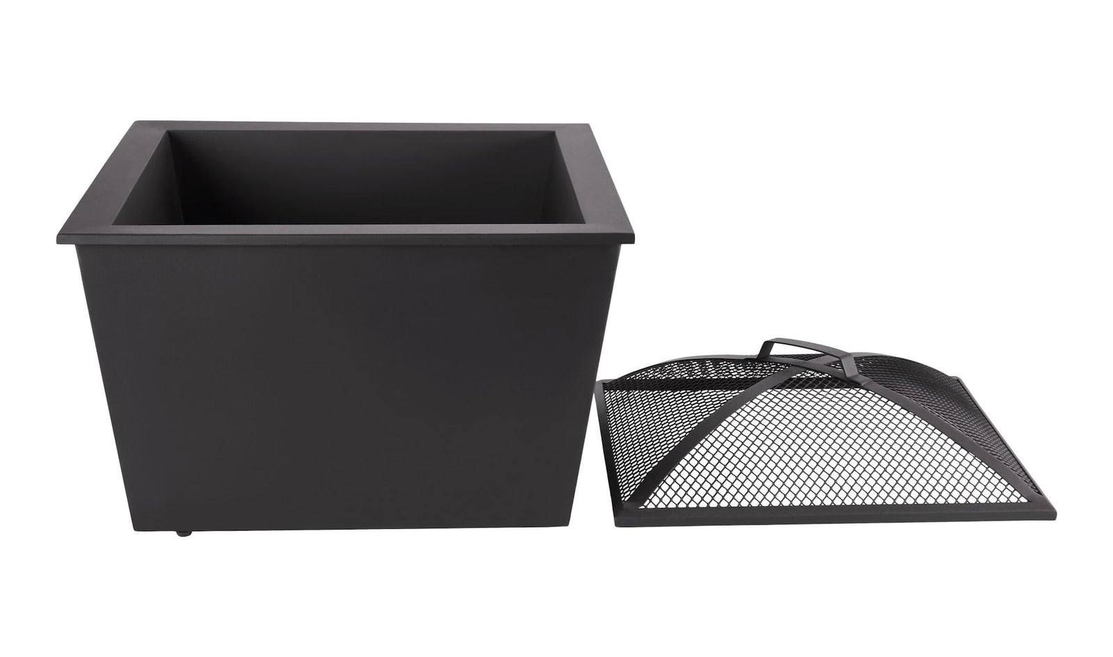 Lyall Square Outdoor Wood Firepit, 20-in, Black I5G3 - product image 2