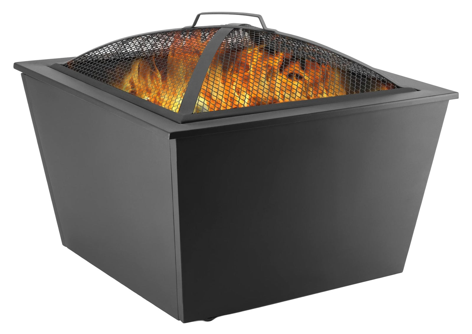 Lyall Square Outdoor Wood Firepit, 20-in, Black K7C4 - product image 4