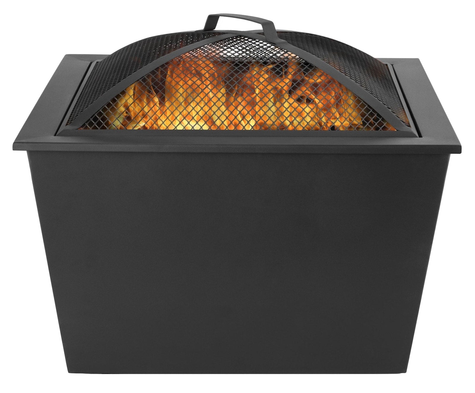 Lyall Square Outdoor Wood Firepit, 20-in, Black I5G3 - product image 5
