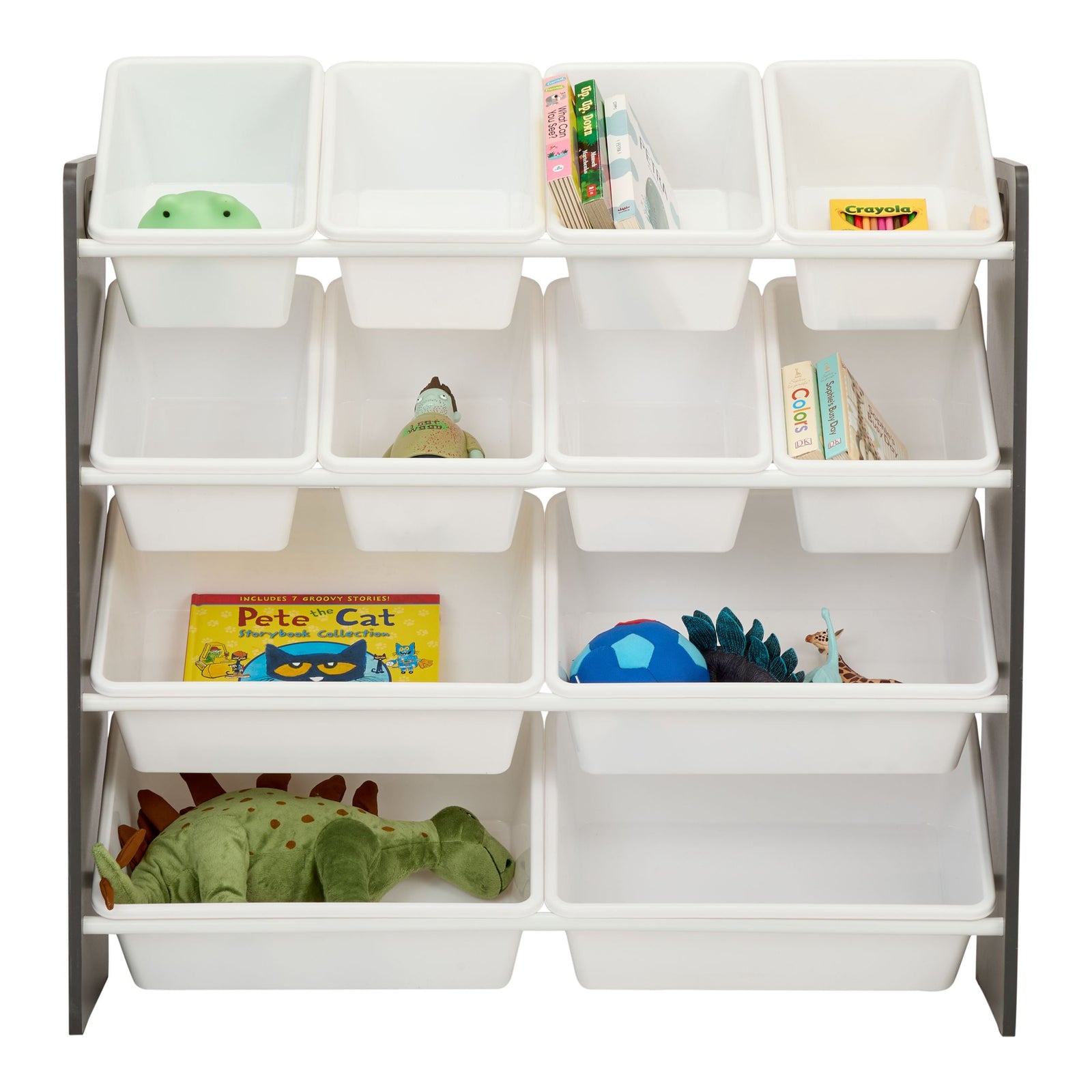 Stain & Rust Resistant Sturdy 12-Bin Organizer, Grey E2L1 - product image 4