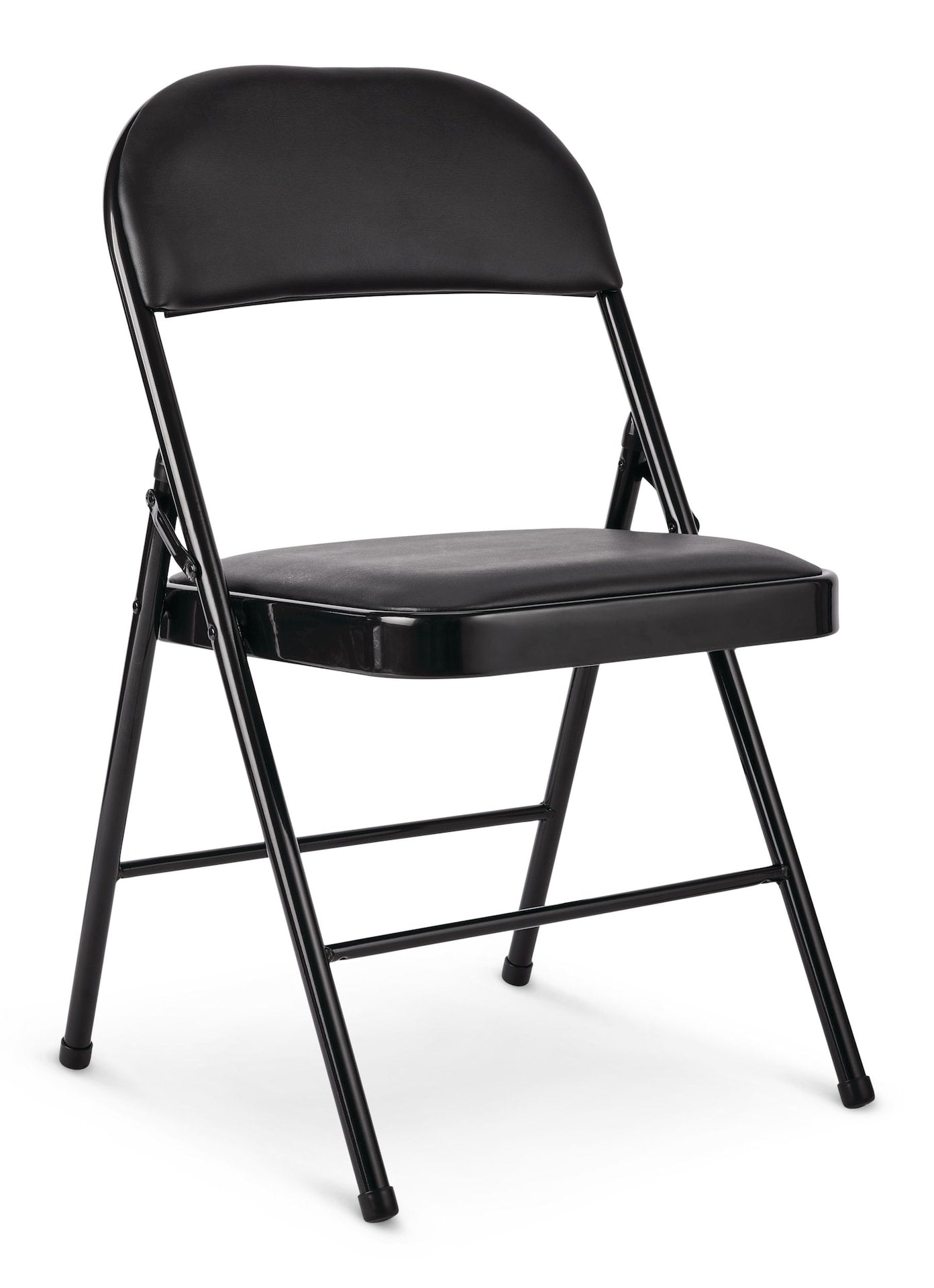 Vinyl Padded Seat Folding Chair, Black S1D8 - product image 1