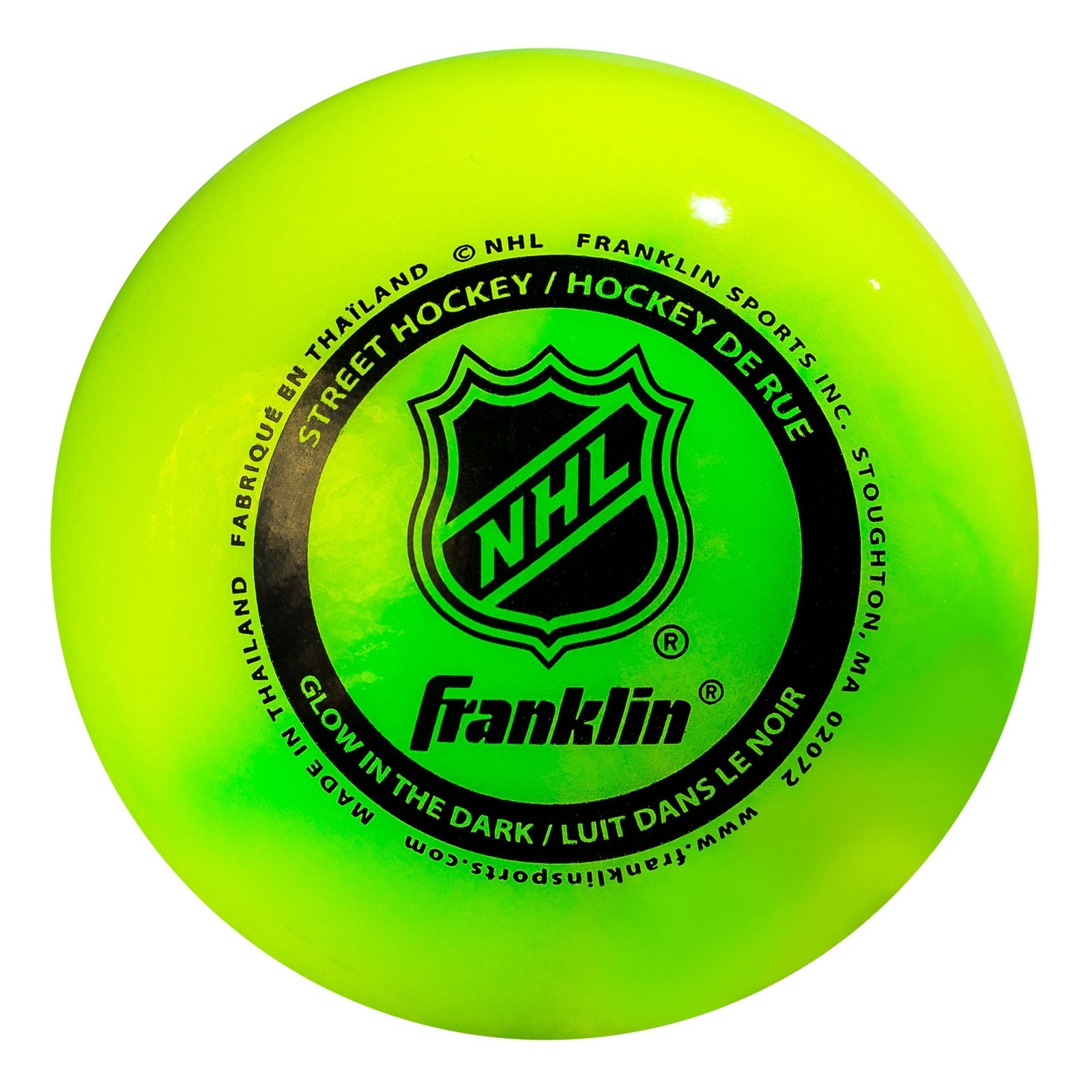 Hockey Ball, Minimal Bounce, PVC, Green D6Q9 - product image 1