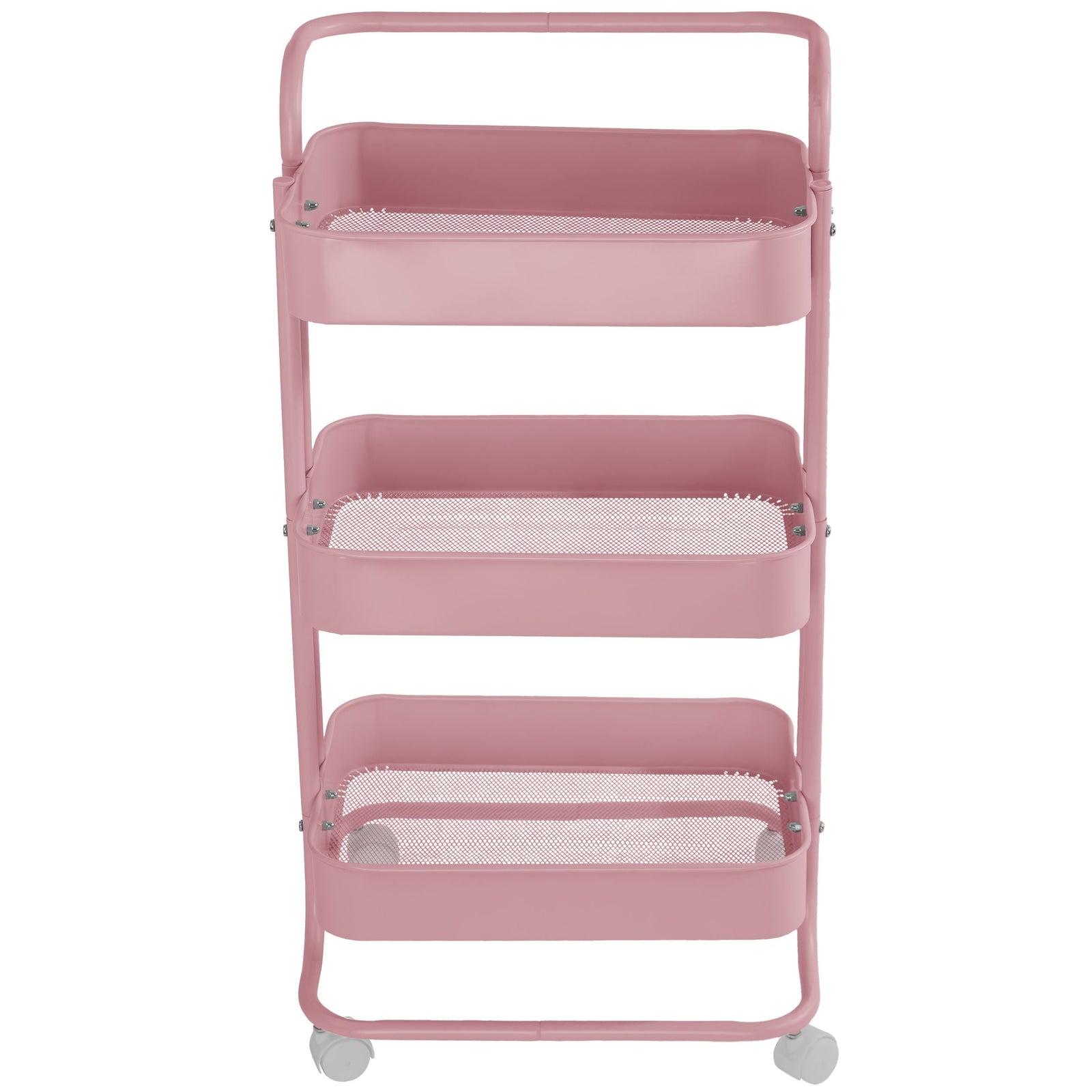Living Three-Tier Utility Cart, Pink N4R2 - product image 1