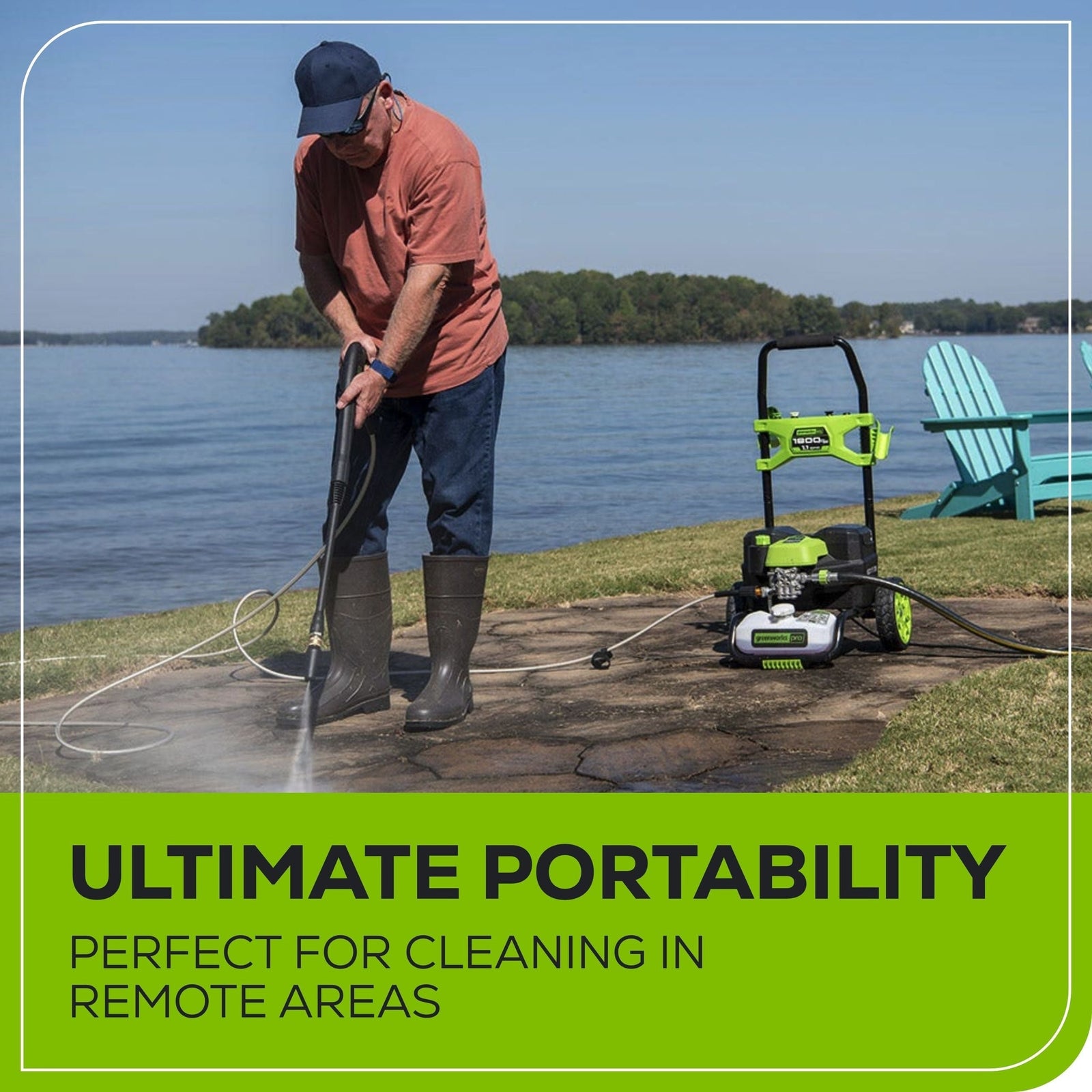 60V 1800PSI 1.2GPM Hybrid AC/DC Pressure Washer, Tool Only F2R0 - product image 6