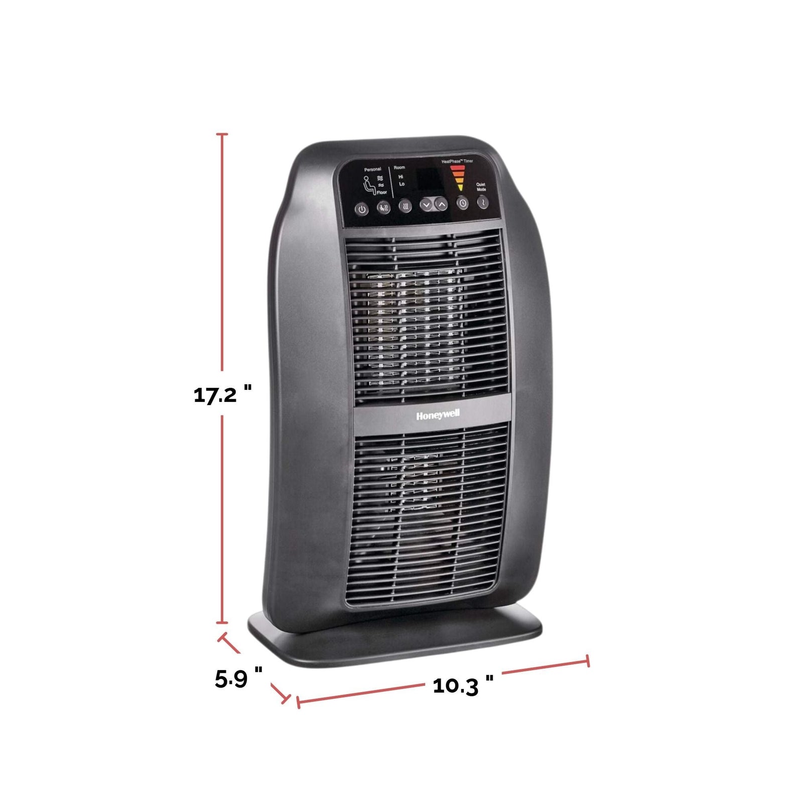 HCE840BC HeatGenius Multizone Ceramic Space Heater, 1500W, Black V8H3 - product image 8