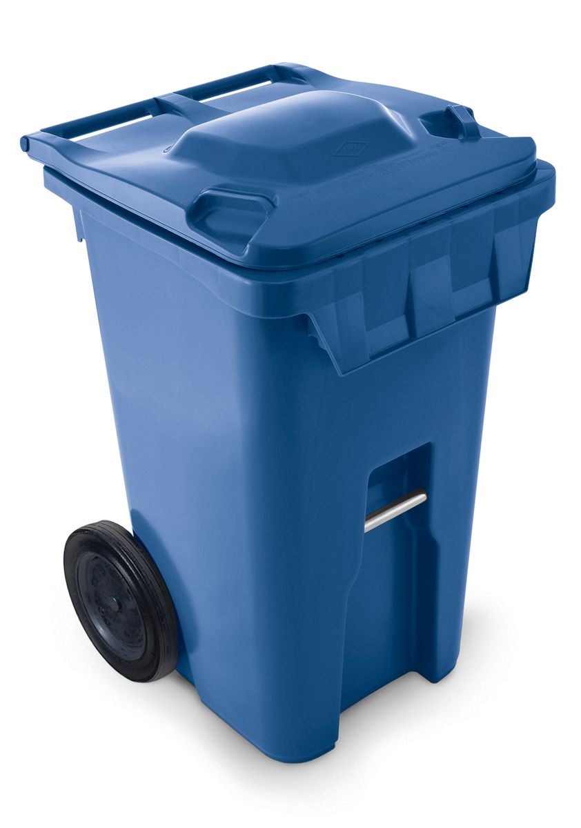Mastercart Plastic Rectangular 8-in Wheeled Compost Bin/Recycling Bin/Garbage Can, Assorted Colours, 240-L L6X9 - product image 1