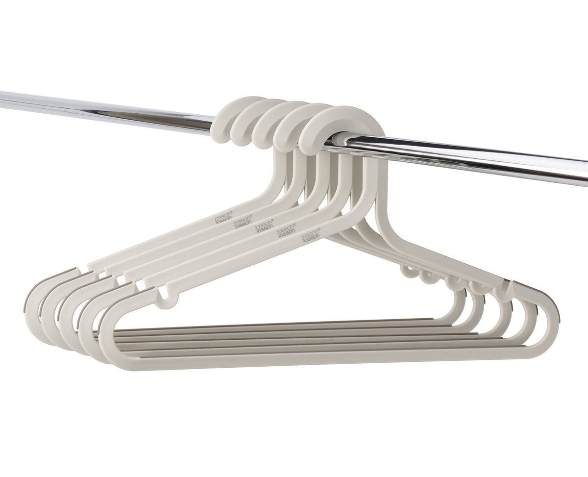 & Orderly Anti-Tangle Anti-Slip Garment Hangers, Ecru, 5-pk P4R9 - product image 3