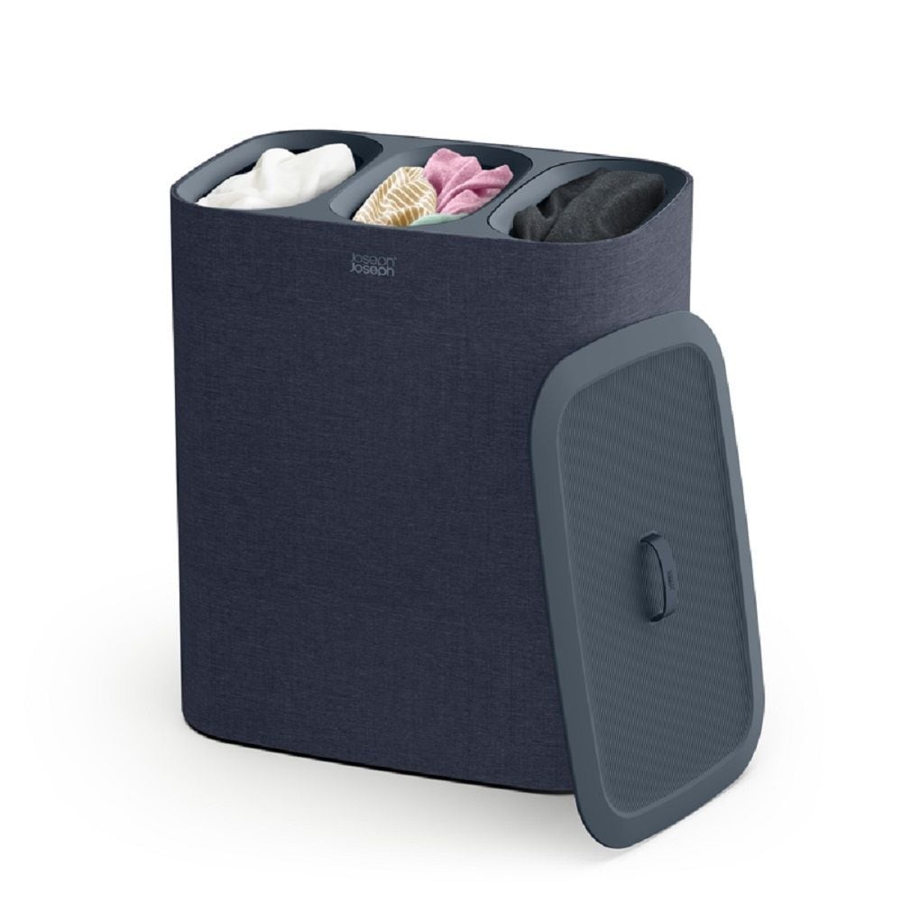& Tota Trio Laundry Hamper Separation Basket, Black, 90-L K8W0 - product image 1