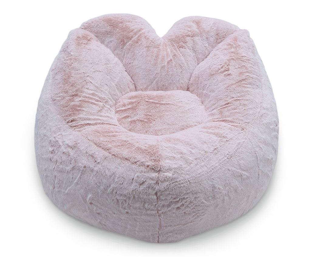 Kids' Plush Pink Heart Chair U7K6 - product image 1