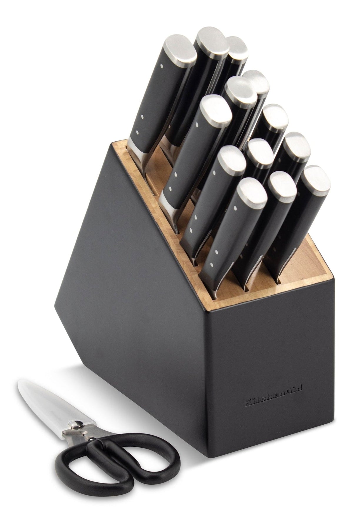 Triple Rivet Knife Block Set, Black, 15-pc D8W5 - product image 1