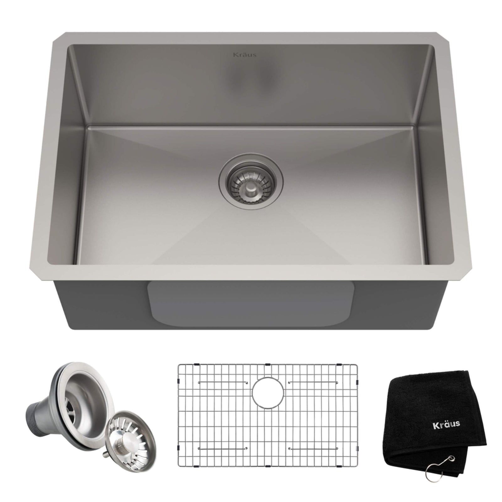 Standard PRO Undermount Stainless Steel Single Bowl Kitchen Sink, 23x18x10-in C2U8 - product image 1