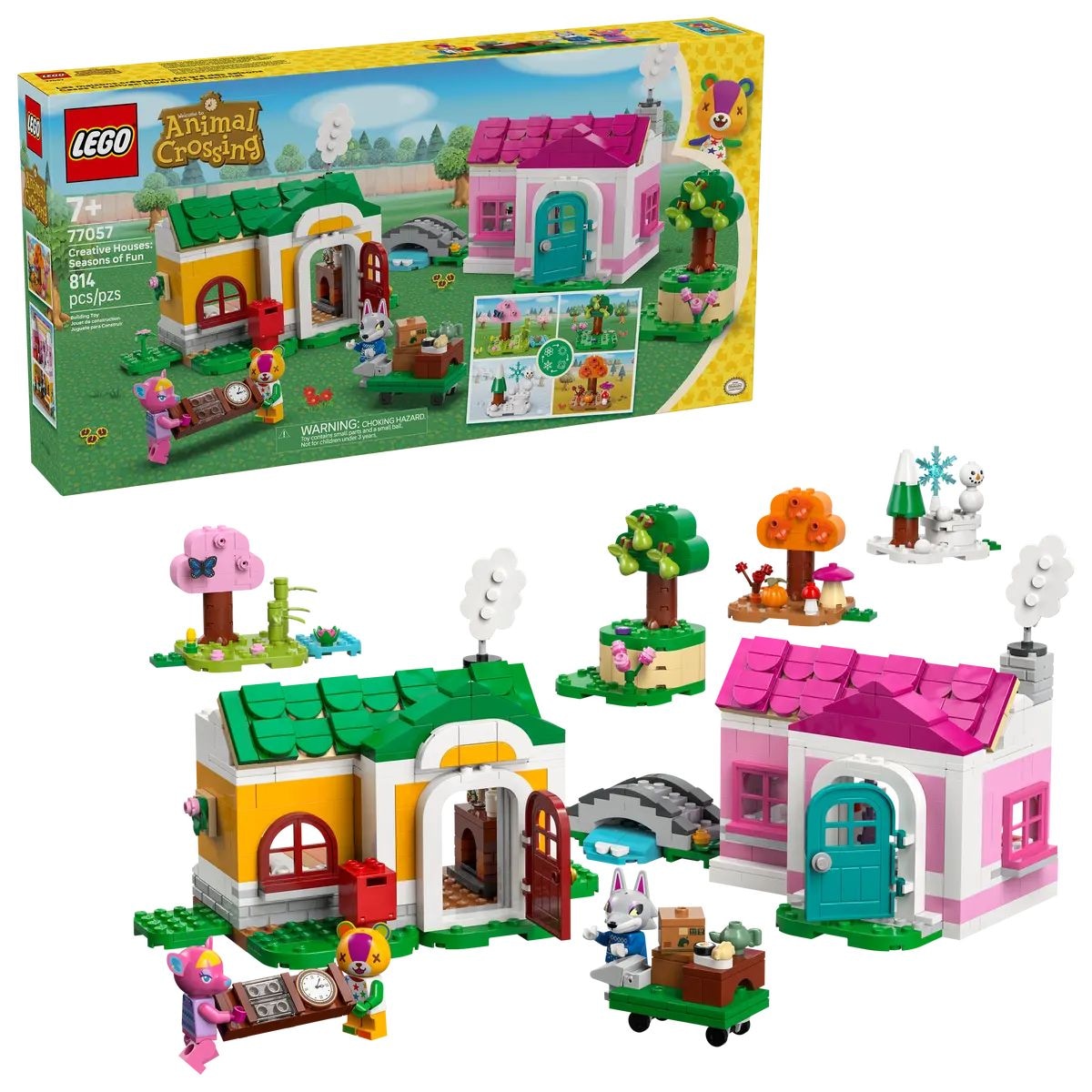 Animal Crossing Creative Houses: Seasons of Fun - 77057, 814-pcs, Ages 7+ E7J2 - product image 1
