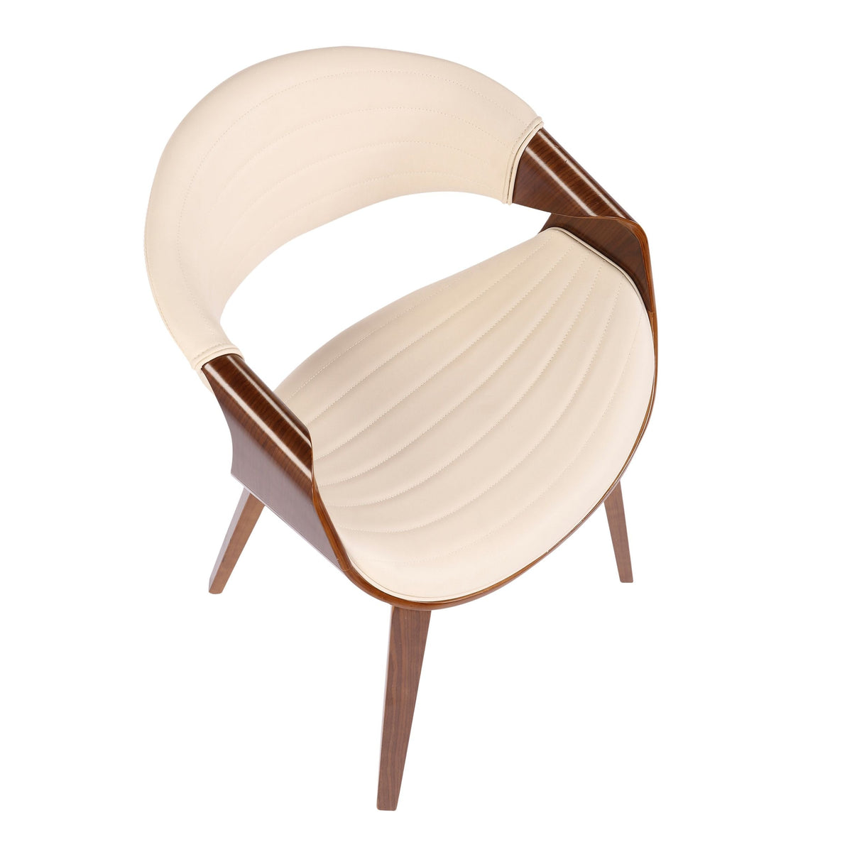 Symphony Faux Leather Dining/ Accent Chair, Cream Y8F9 - product image 3