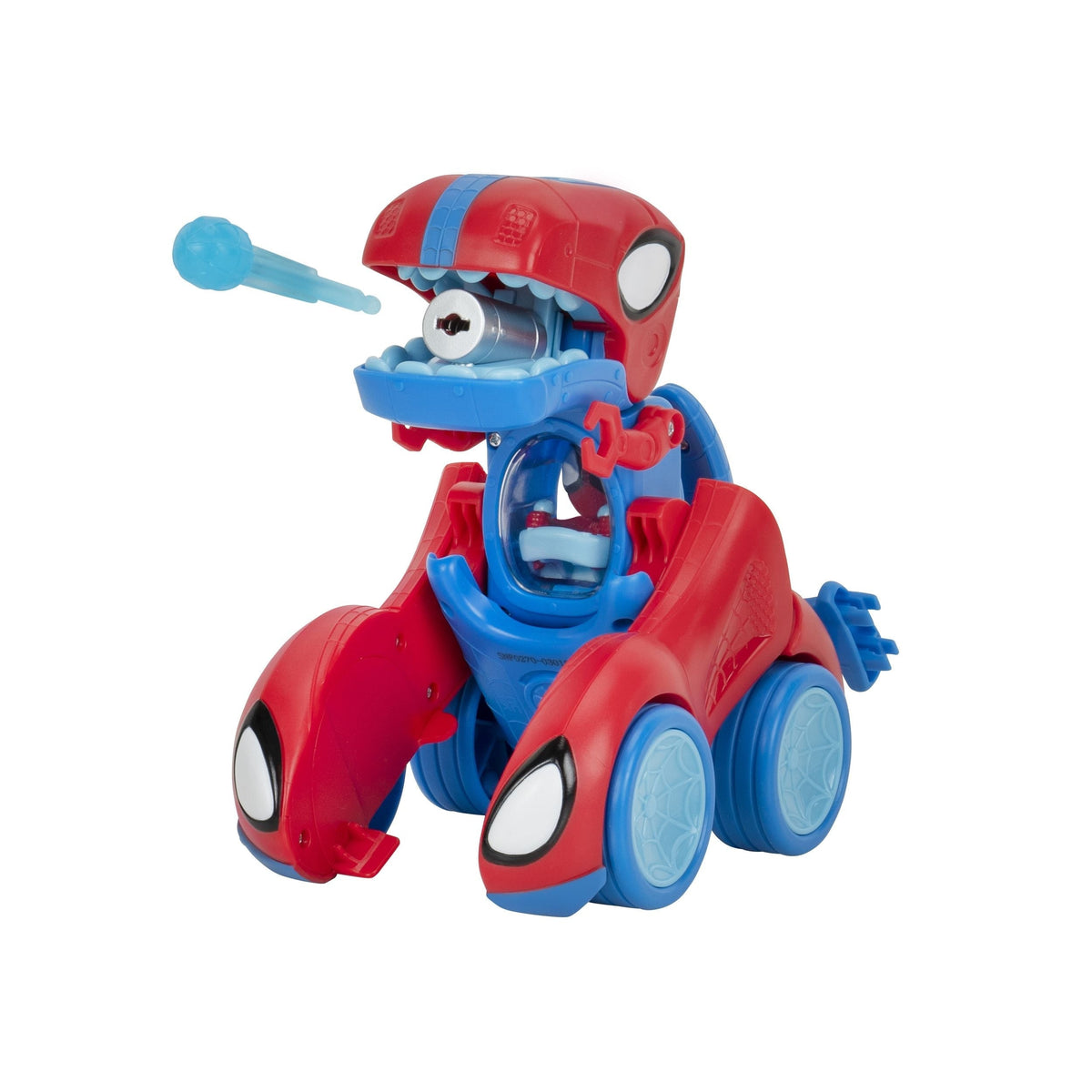 Spidey & His Amazing Friends Spidey-Rex Racer Vehicle, 2-in-1, Darts Included, Ages 3+ O0C8 - product image 7