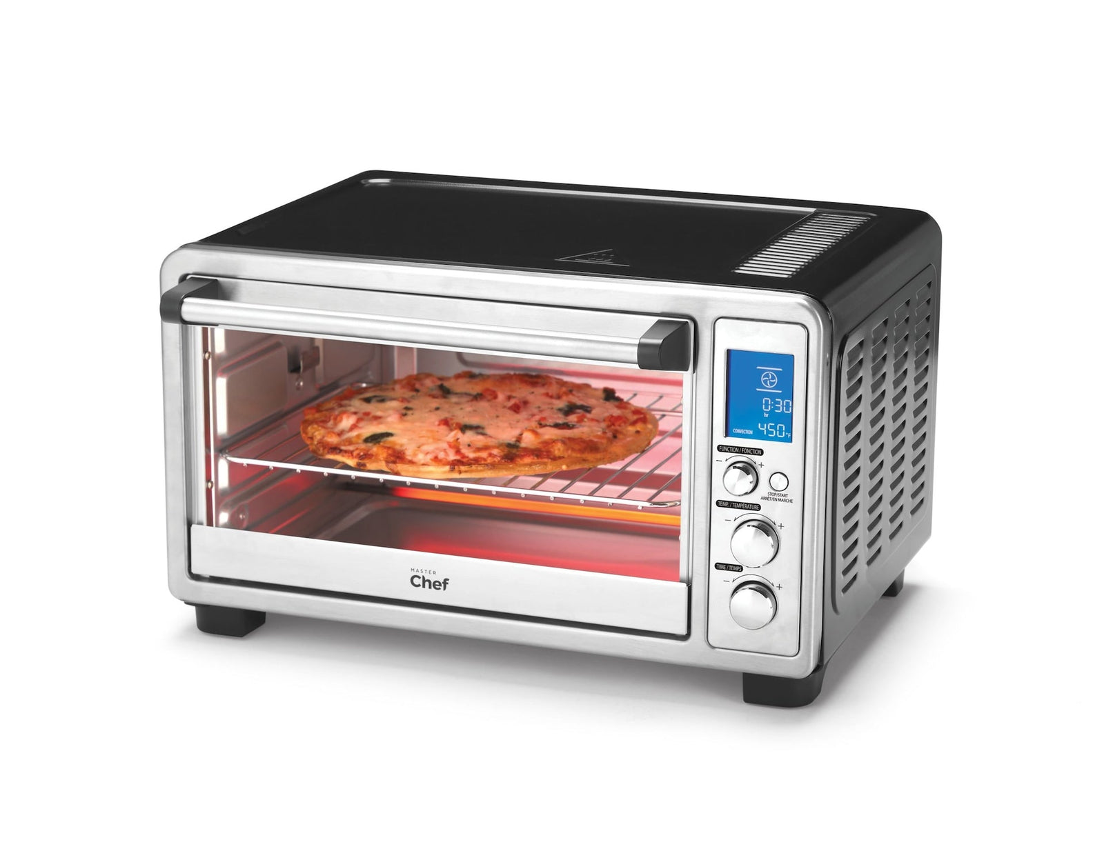 Digital Convection Toaster Oven with 10 Functions, Stainless Steel, 6-Slices Z3I4 - product image 2