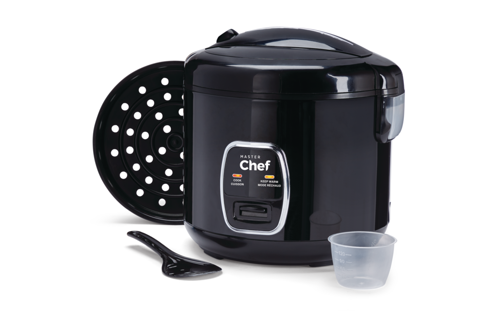 One-Touch Non-Stick Rice Cooker & Steamer, Black, 20 Cups Q8U5 - product image 4