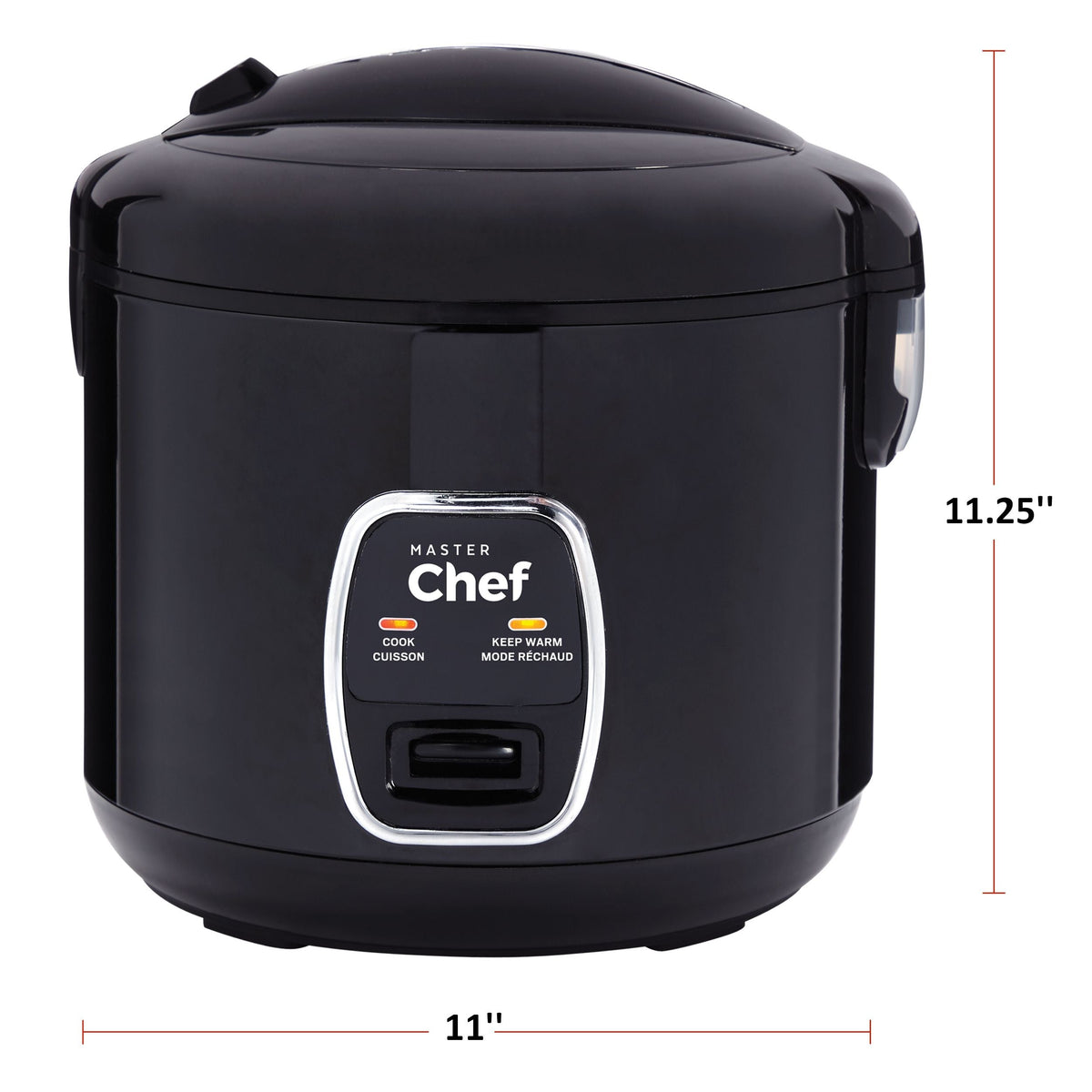 One-Touch Non-Stick Rice Cooker & Steamer, Black, 20 Cups Q8U5 - product image 6