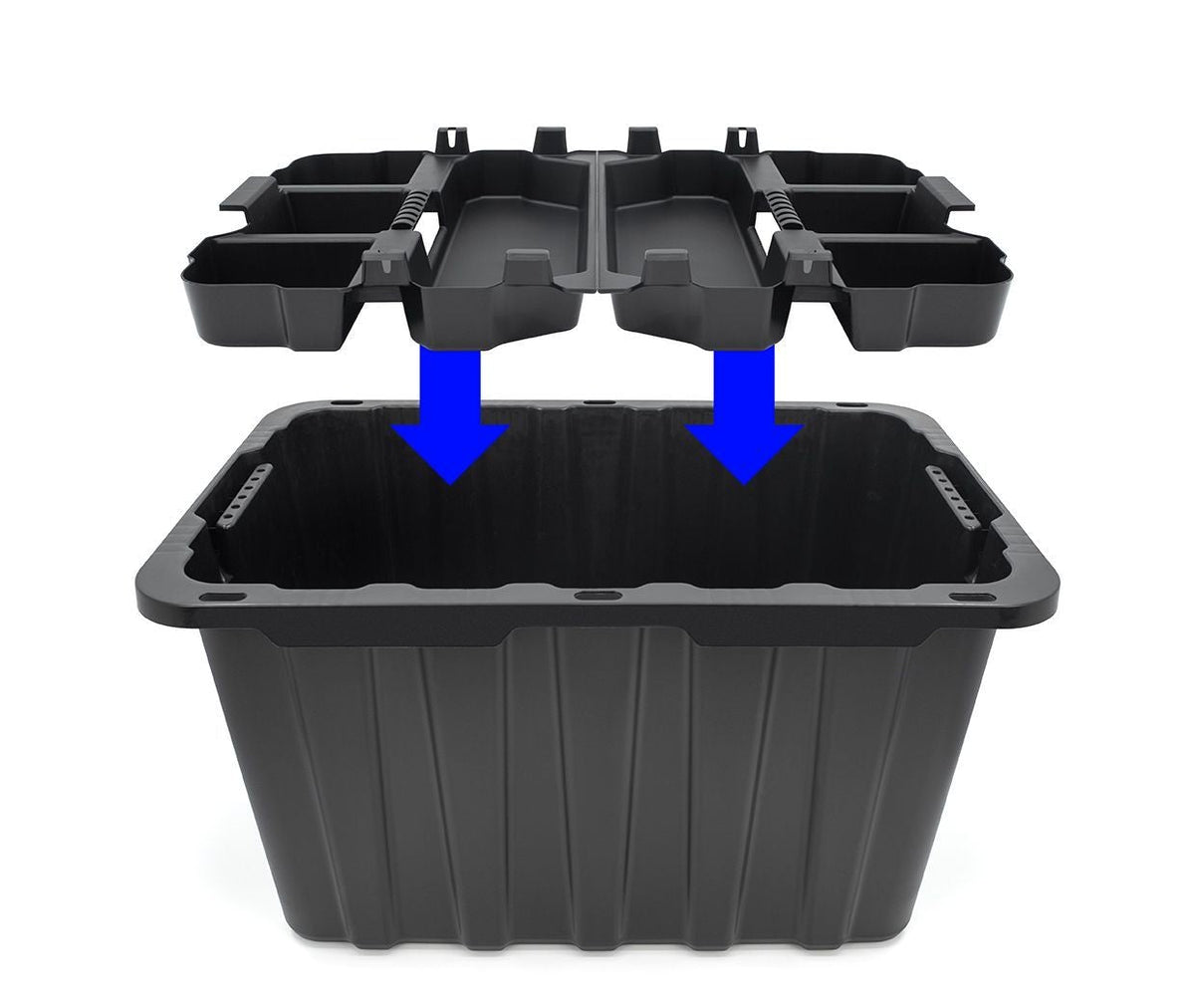 Tote Insert Tray with Carry Handle, Black, 2-pk M1R6 - product image 3
