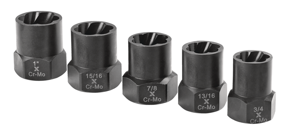 1/2-in Drive Impact Bolt & Nut Remover Set, 5-pc C4O9 - product image 1