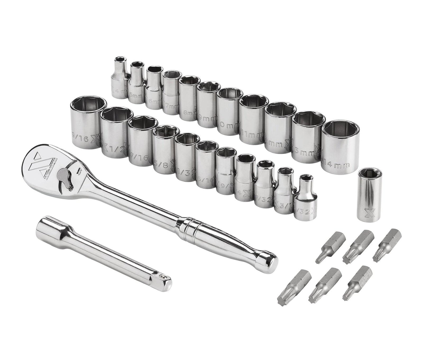 31 Piece 1/4" Drive Metric Socket Set B5N2 - product image 1