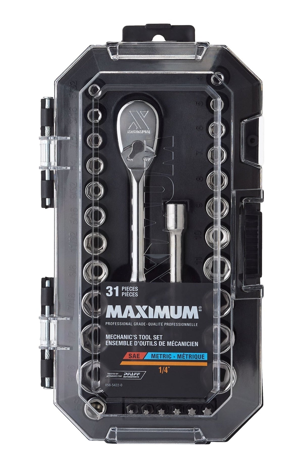 31 Piece 1/4" Drive Metric Socket Set B5N2 - product image 2