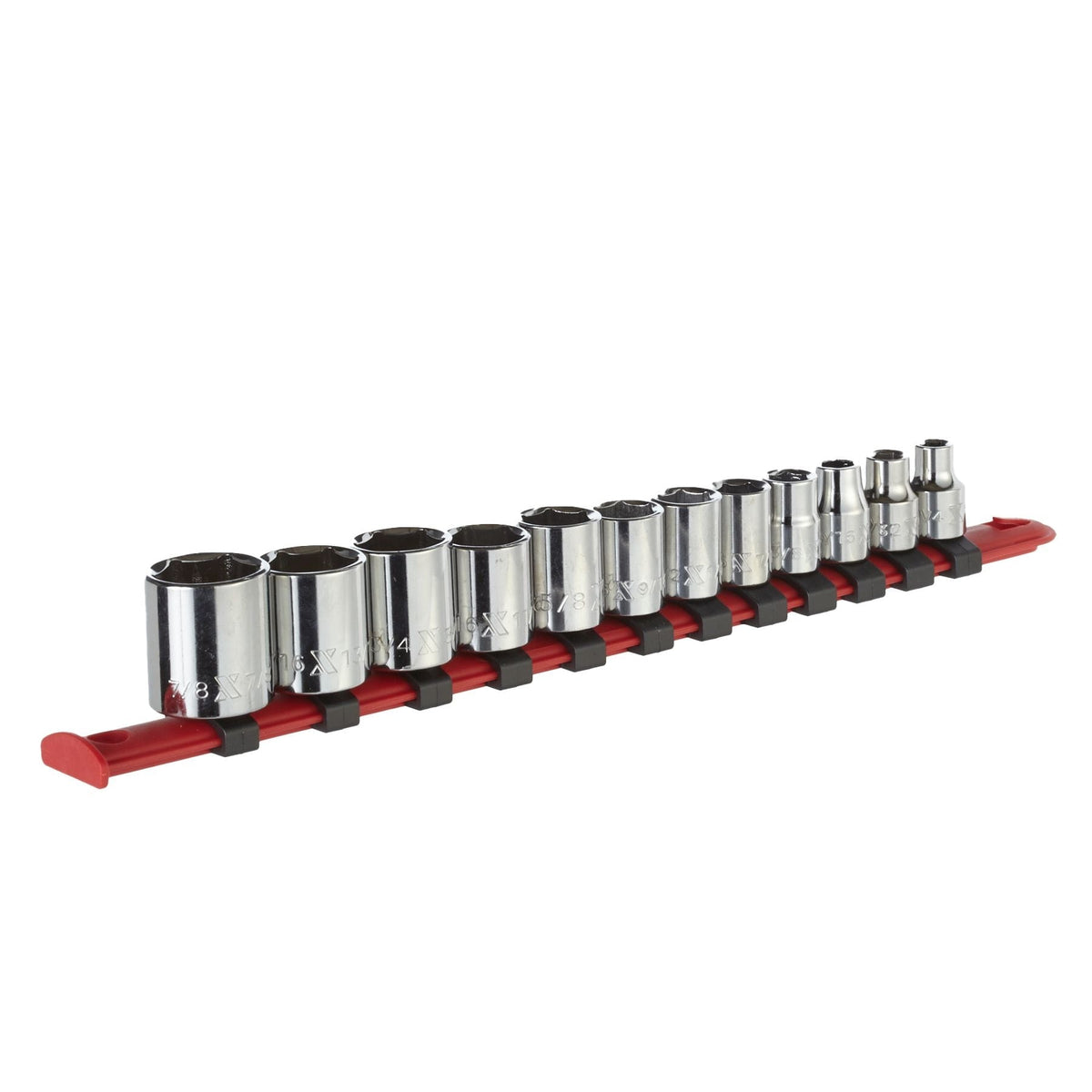 3/8-in Drive Regular Socket Set 12-pc, SAE, CRV, Nickel-Chrome Plating W6X5 - product image 1