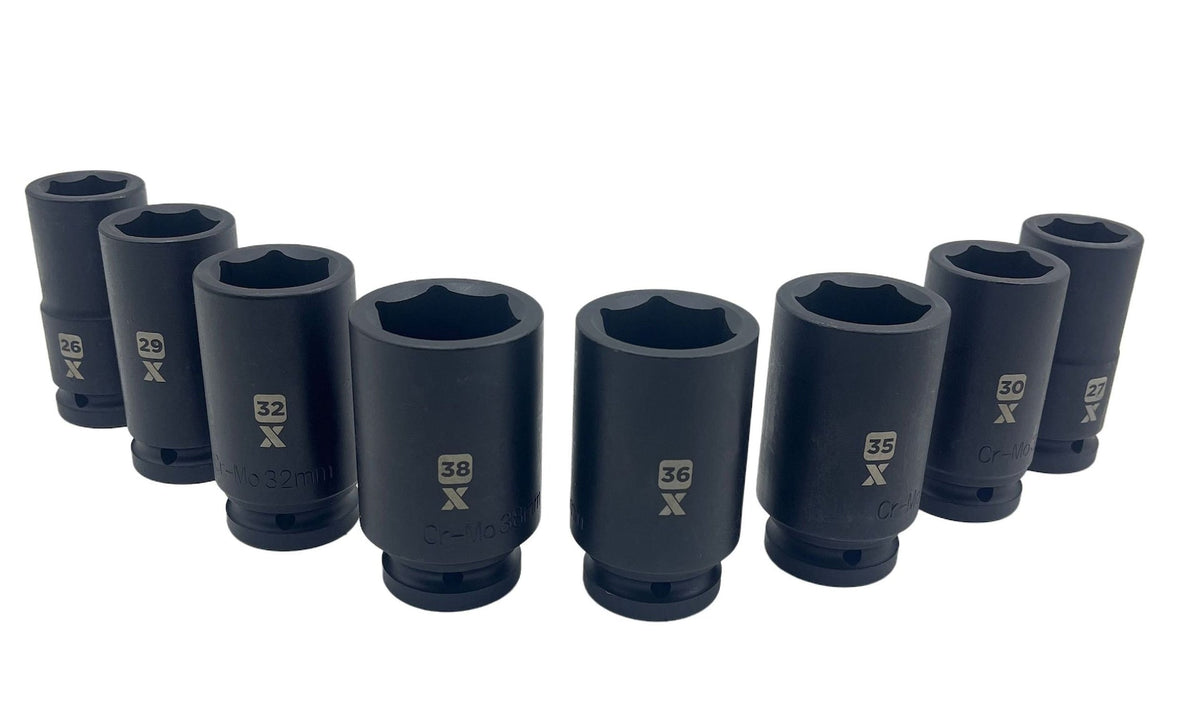 8 Piece 3/4" Deep Impact Socket Metric A6C2 - product image 2