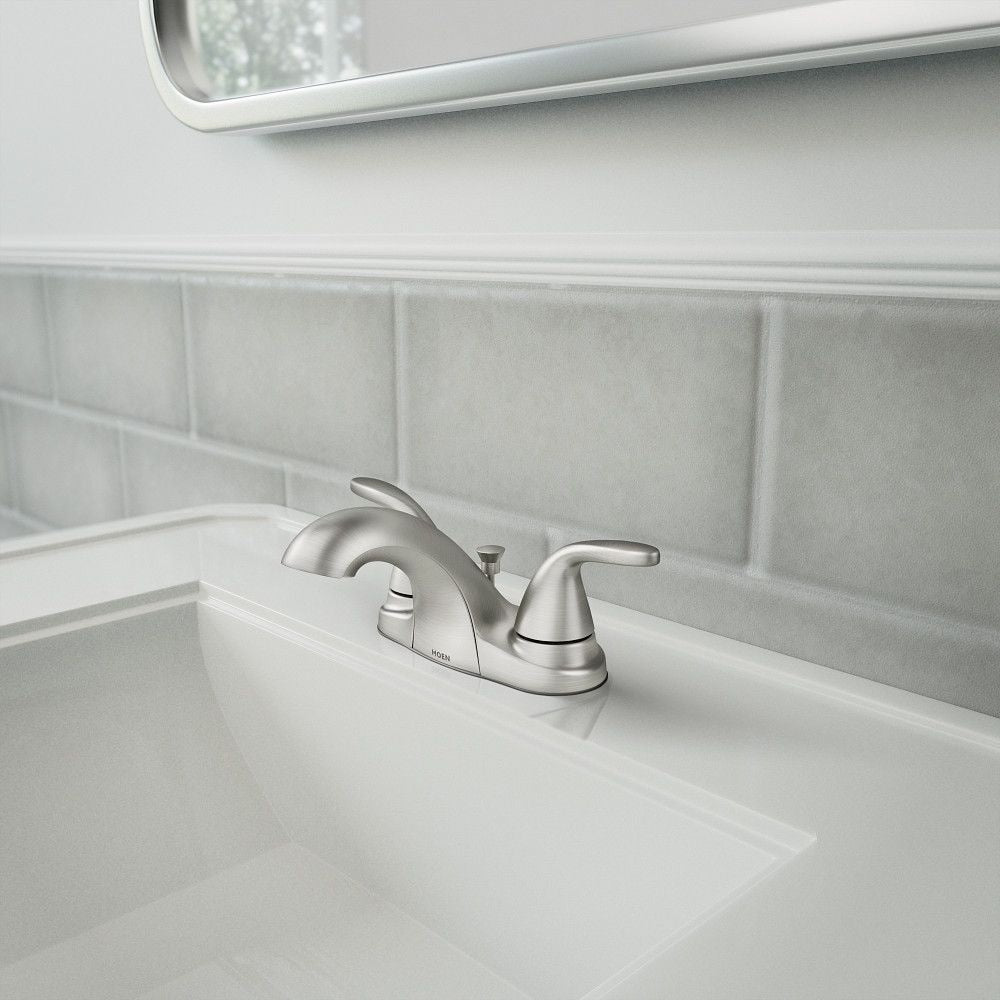Adler Double Handle Bathroom Faucet, Spot Resist Brushed Nickel S5X0 - product image 4
