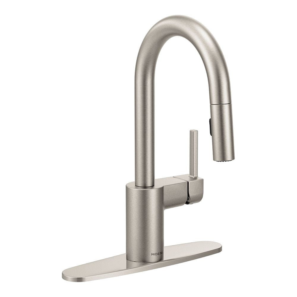 Align Single Handle High Arc Pull Down Sprayer Kitchen Faucet, Stainless Steel A9Y1 - product image 1
