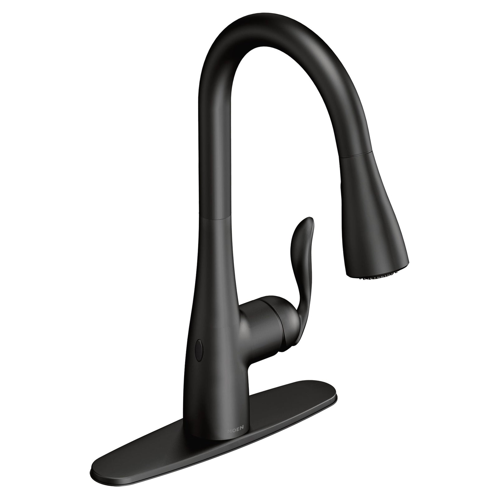 Arbor Single Handle Touchless Pull Down Sprayer Kitchen Faucet with MotionSense & Power Clean, Matte Black D4H2 - product image 1