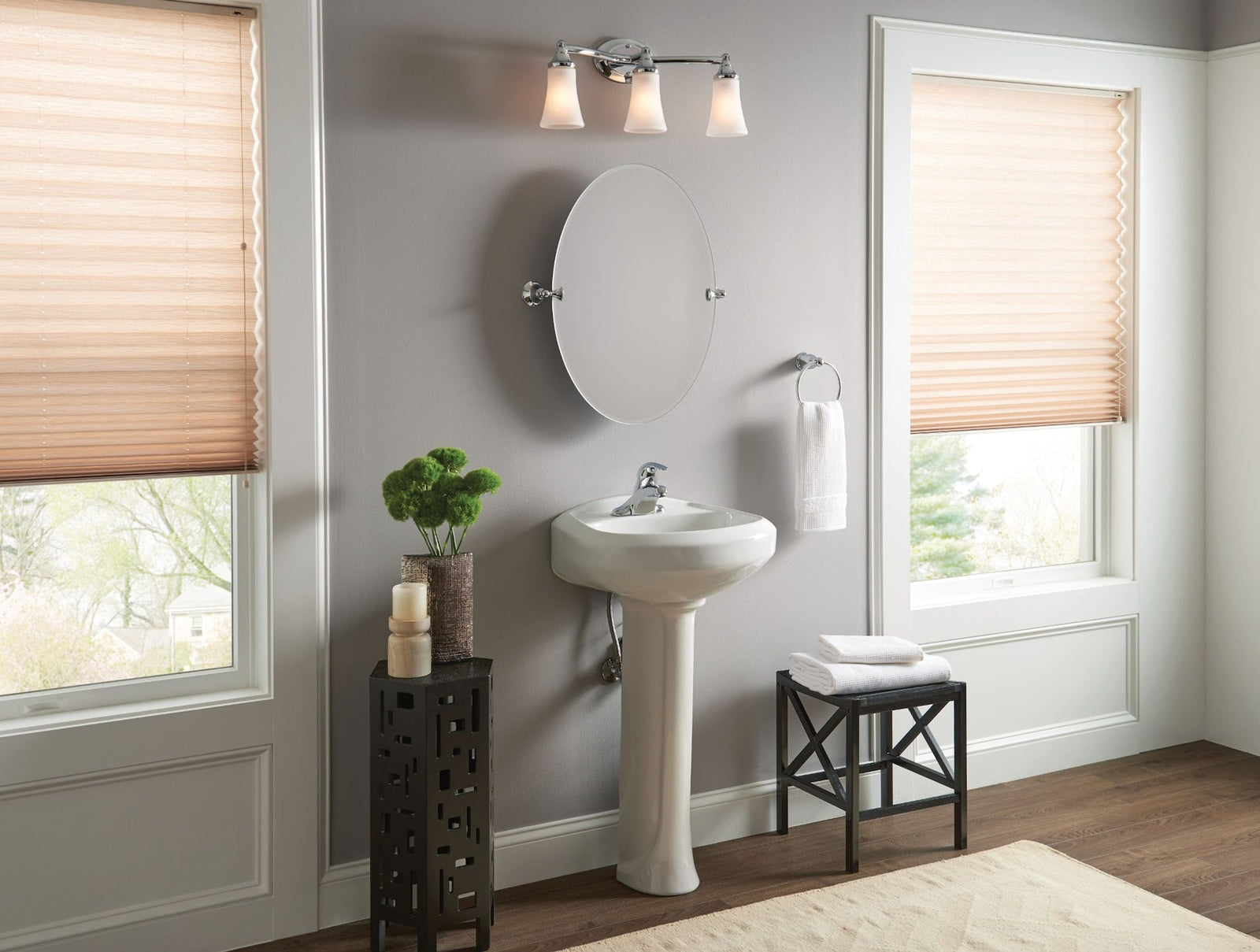 EVA 3-Light Vanity Lighting Fixture, Chrome H4V5 - product image 5