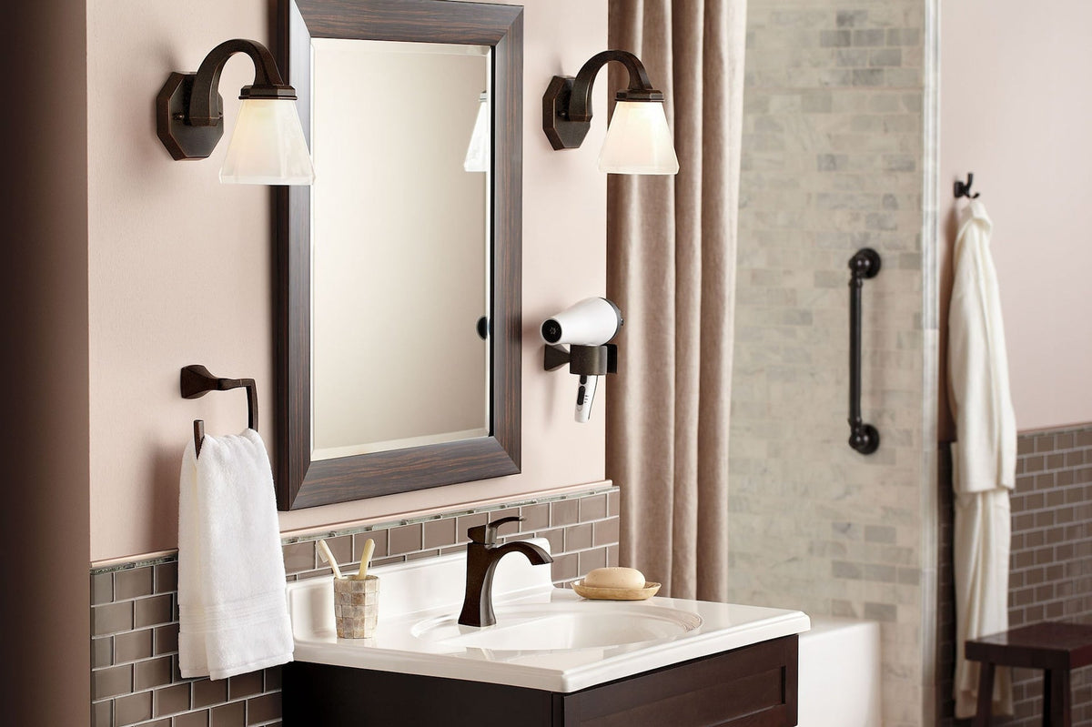 Voss Double Handle High Arc Single Hole Bathroom Sink Faucet, WaterSense Certified, Oil Rubbed Bronze K8J4 - product image 3