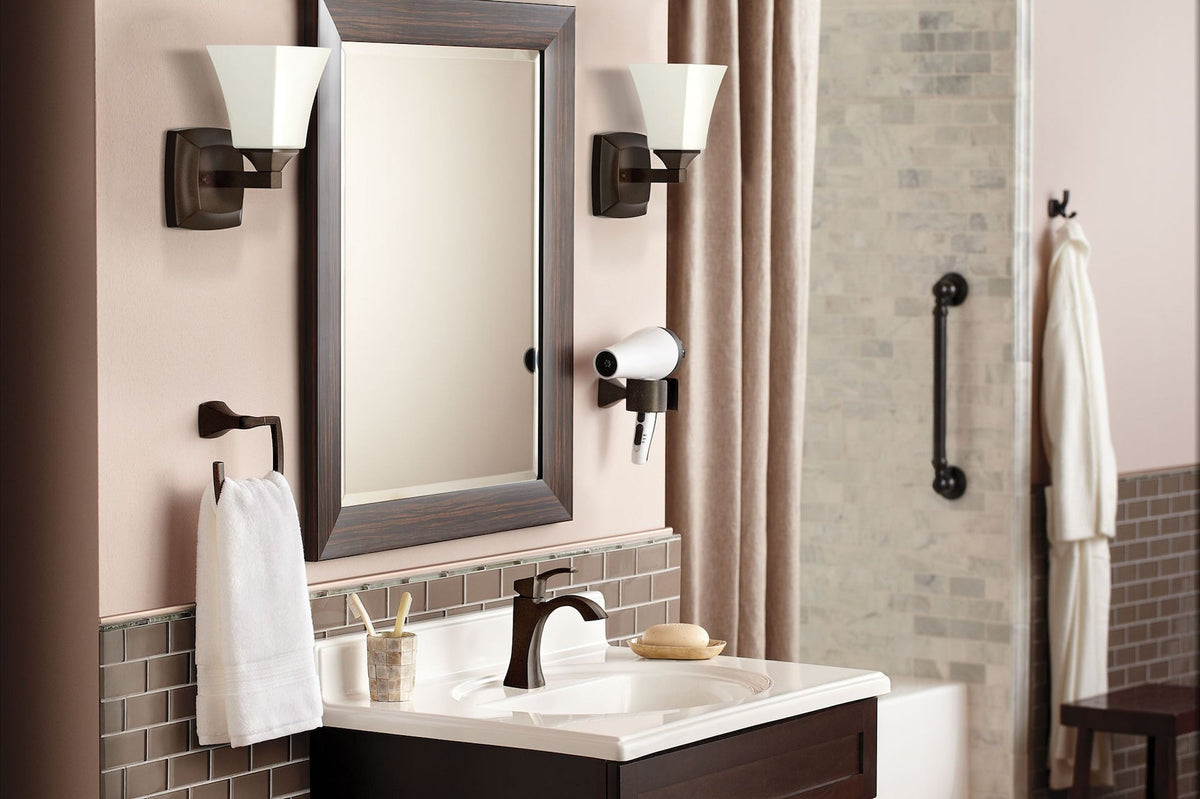 Voss Double Handle High Arc Single Hole Bathroom Sink Faucet, WaterSense Certified, Oil Rubbed Bronze K8J4 - product image 4