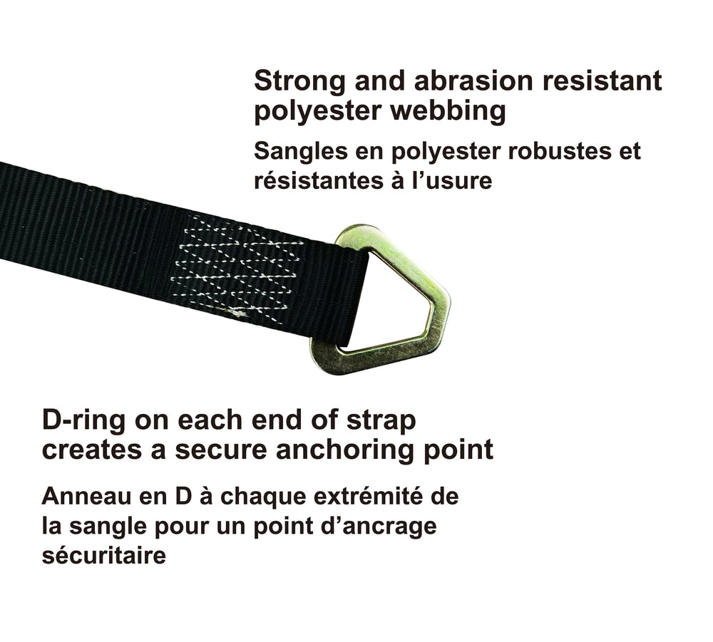 10,000-lb Axle Strap, with D-rings, 2-in x 31-in D4J7 - product image 5