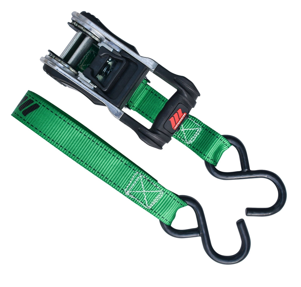 1,500-lb Ratchet Tie Down Straps, with Padded Handle, 1-in x 10-ft, 2-pk D8B5 - product image 3