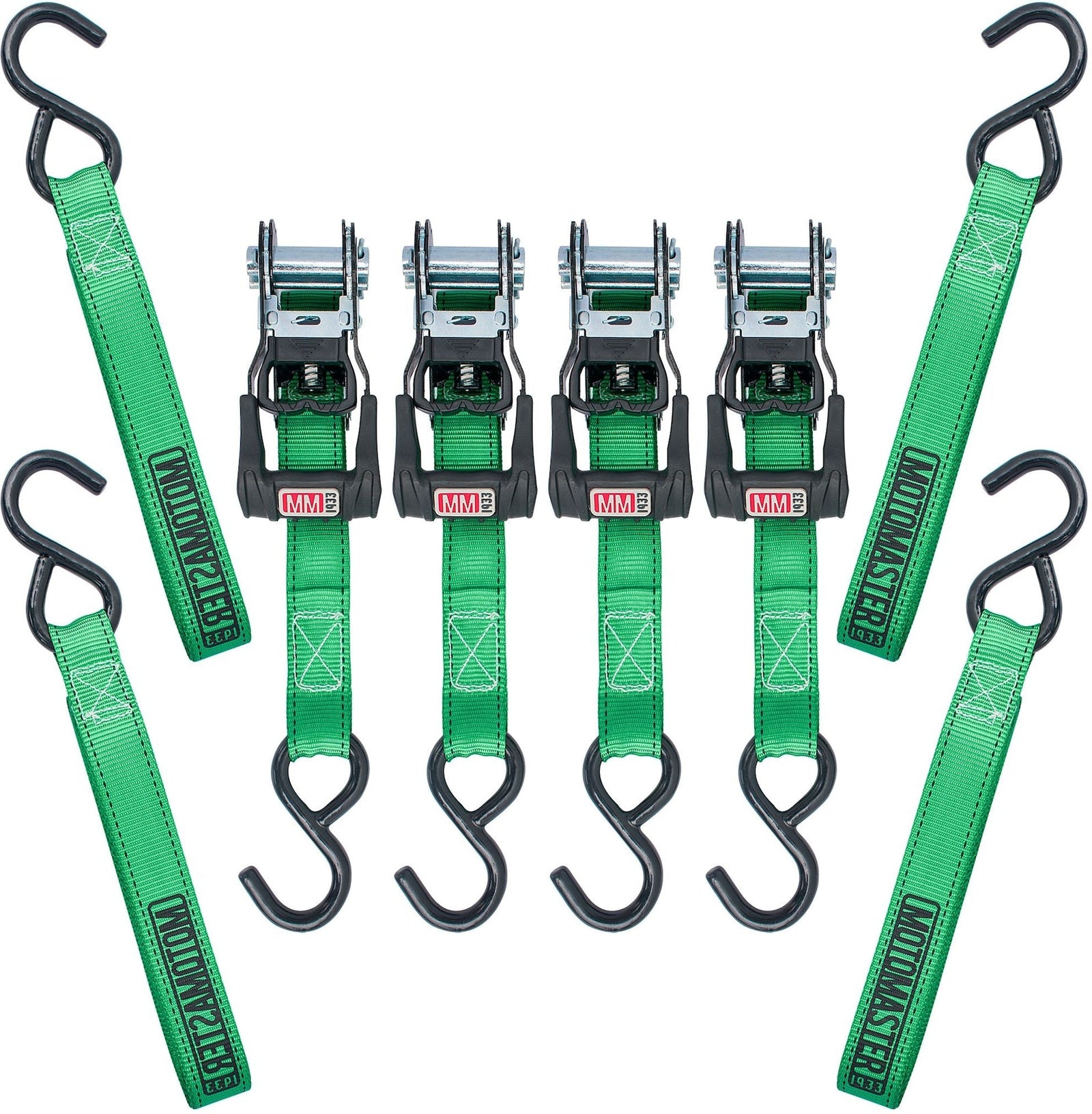 1,500-lb Ratchet Tie-Down Straps, with Padded Handle, 1-in x 14-ft, (2.5 cm x 4.3 m), 4-pk T3H0 - product image 3