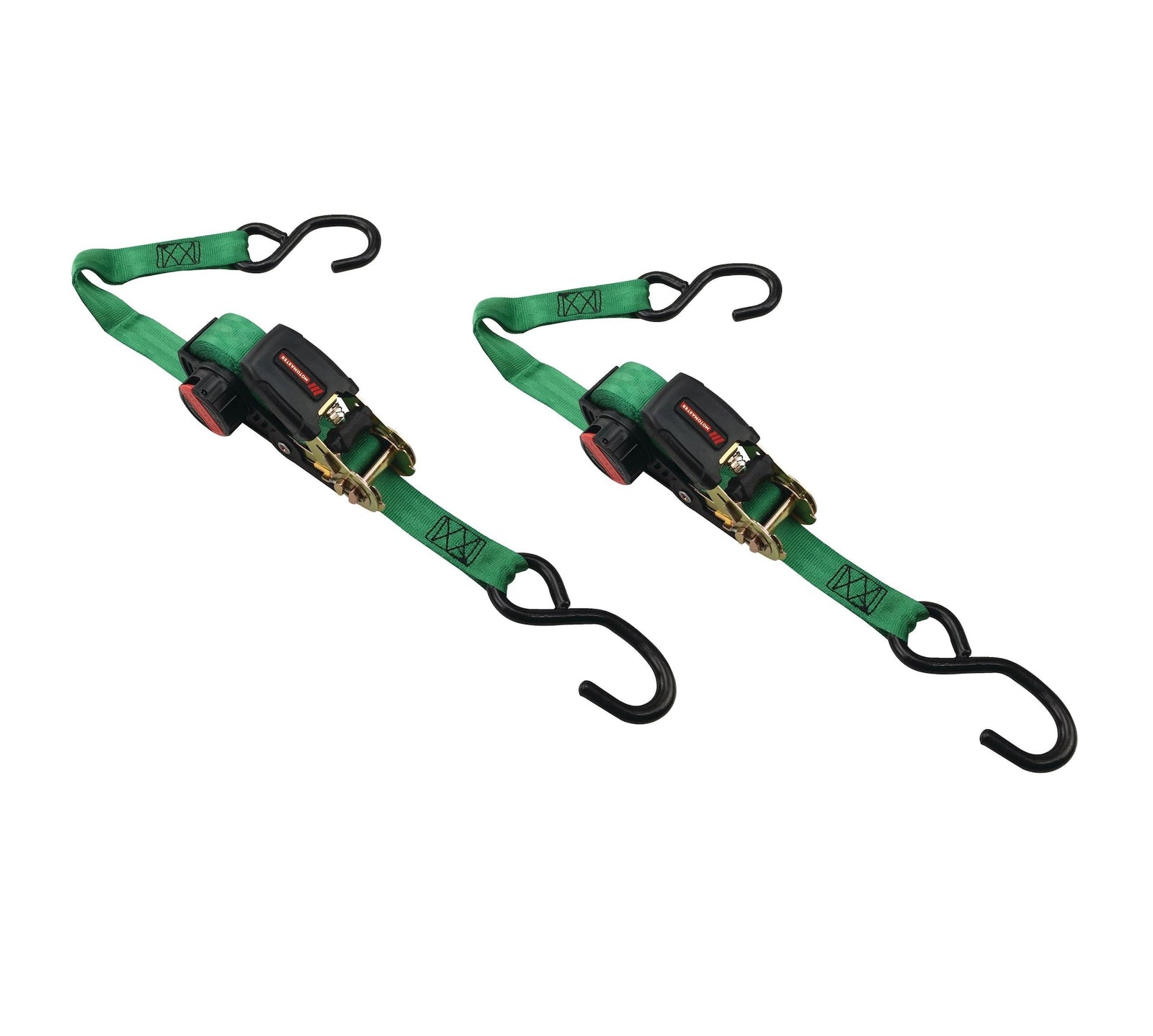 1,500-lb Rocker Ratchet Tie Down, 1-in x 15-ft, 2-pk U0B6 - product image 1