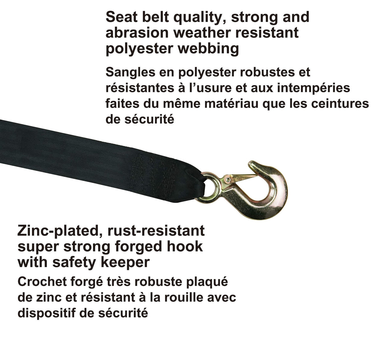 3,000-lb Marine Winch Strap, 2-in x 20-ft P2M7 - product image 3
