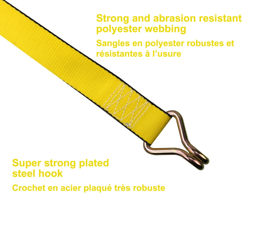 5,000-lb J-Hook Winch Strap, 2-in x 10-ft U0D4 - product image 2